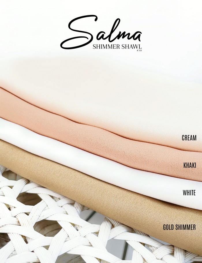 SALMA SHIMMER SHAWL (CREAM) 310