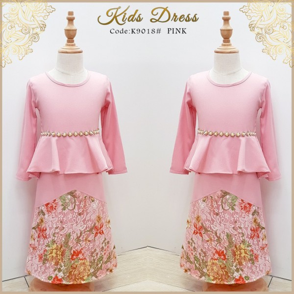 K9018# KIDS LACE DRESS