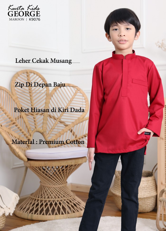 KIDS KURTA GEORGE (PEACH) K9076