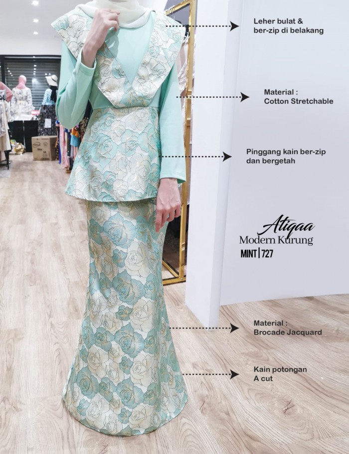 ATIQAA KURUNG MODERN (NUDE) 727 / P727