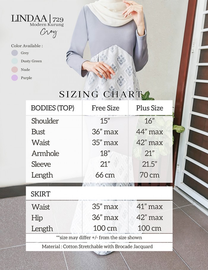 LINDAA KURUNG MODERN (PURPLE) 729 / P729