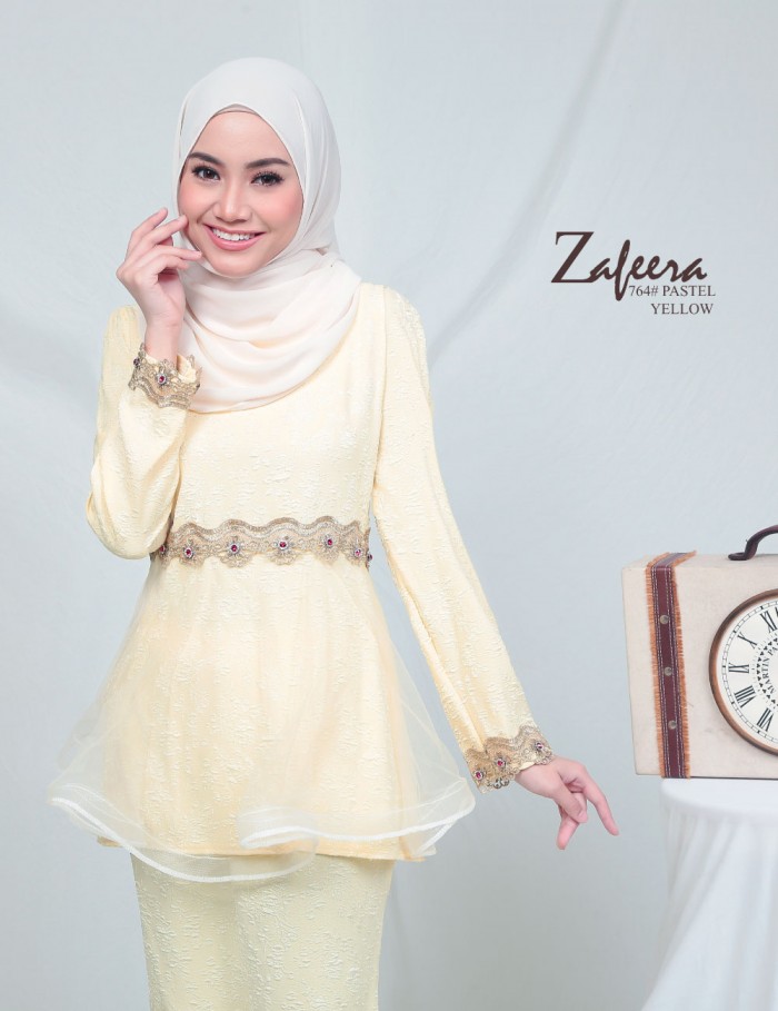 ZAFEERA KURUNG MODERN (PASTEL YELLOW) 764 / P764