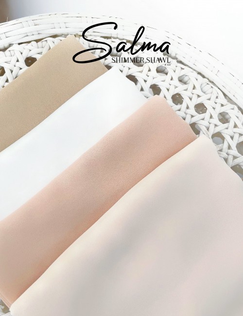 SALMA SHIMMER SHAWL (WHITE) 310