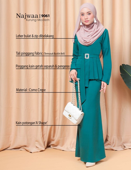 NAJWAA KURUNG MODERN (EMERALD) 9061