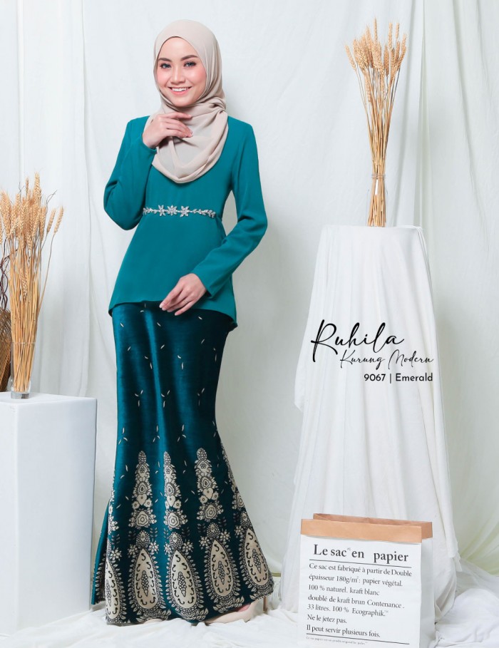 RUHILA KURUNG MODERN (EMERALD) 9067