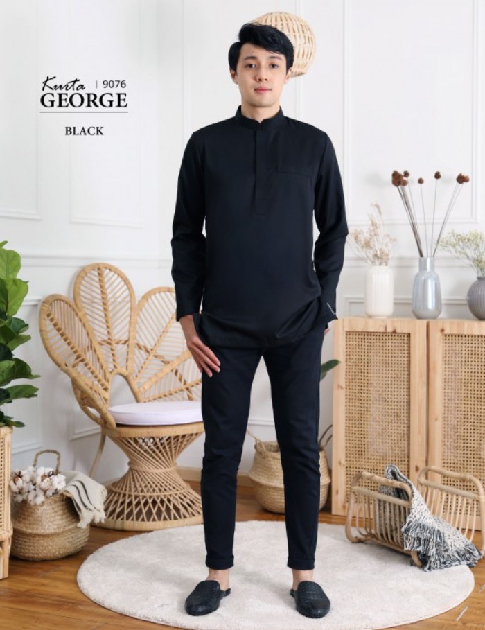 KURTA GEORGE (BLACK) 9076