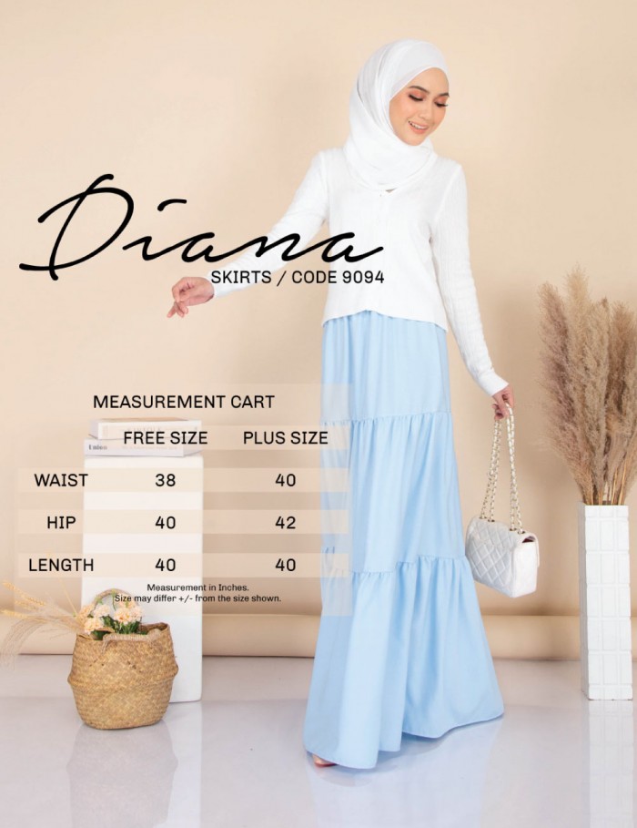 DIANA SKIRT (LAVENDER) 9094 / P9094