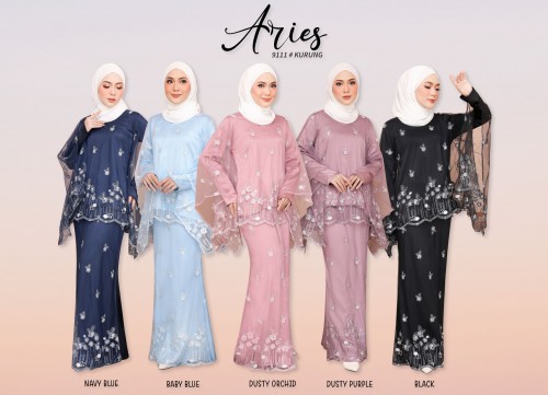 ARIES KURUNG MODERN (DUSTY PURPLE) 9111