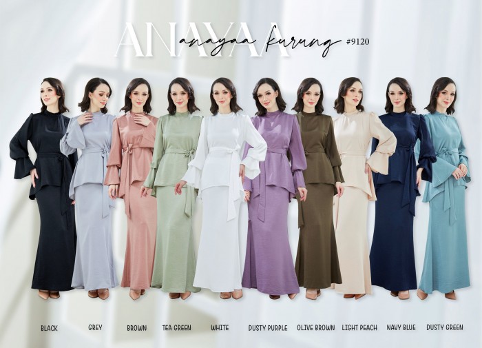 ANAYAA KURUNG MODERN (LIGHT PEACH) 9120 / P9120