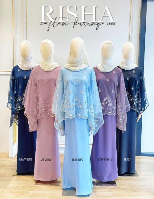 RISHA CAFTAN KURUNG MODERN (DUSTY PURPLE) 9139