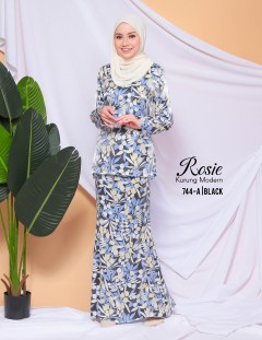 ROSIE KURUNG MODERN (BLACK) 744A