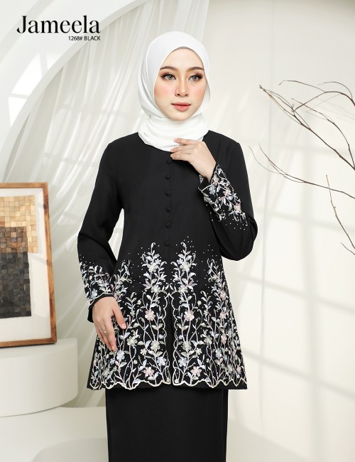 JAMEELA KURUNG MODERN (BLACK) 1268