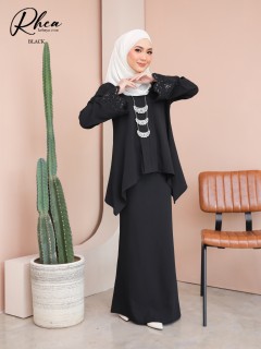 RHEA KEBAYA MODERN (BLACK) 9106 / P9106