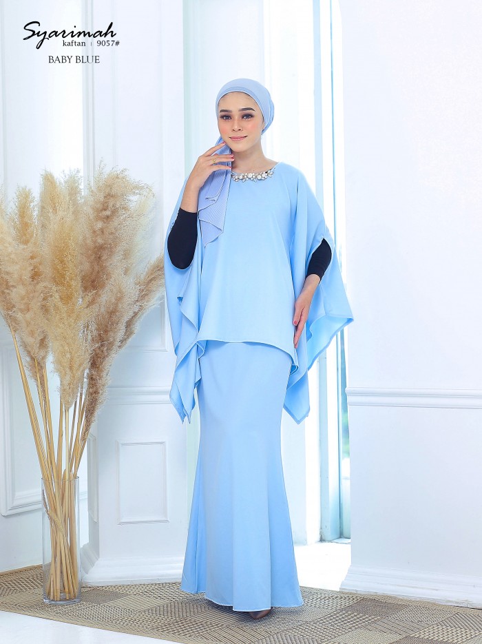 SYARIMAH KURUNG KAFTAN (BABY BLUE) 9057