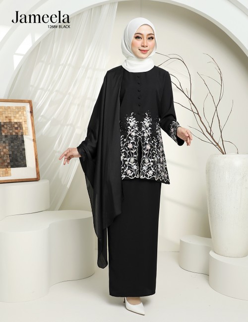 JAMEELA KURUNG MODERN (BLACK) 1268