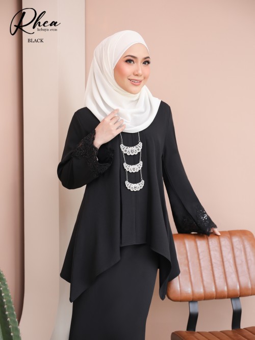 RHEA KEBAYA MODERN (BLACK) 9106 / P9106