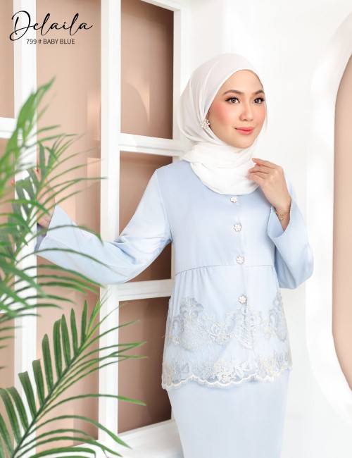 DELAILA KURUNG MODERN (BABY BLUE) 799 / P799