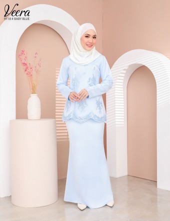 VEERA KURUNG MODERN (BABY BLUE) 9118 / P9118