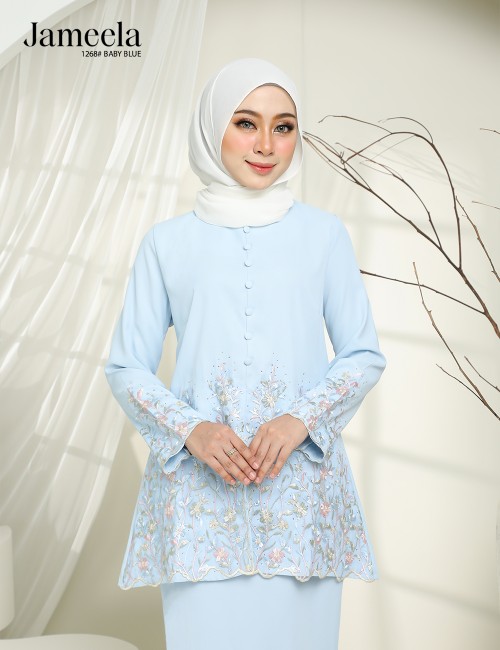 JAMEELA KURUNG MODERN (BABY BLUE) 1268