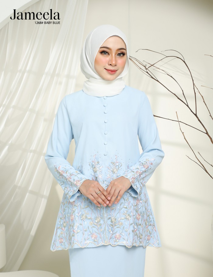 JAMEELA KURUNG MODERN (BABY BLUE) 1268