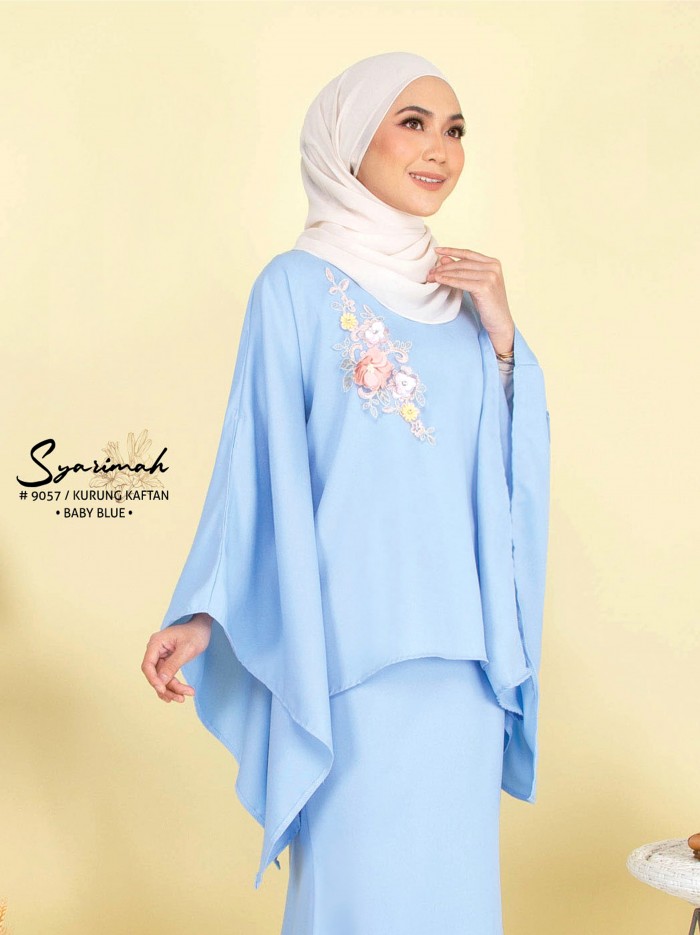 SYARIMAH KURUNG KAFTAN (BABY BLUE) 9057