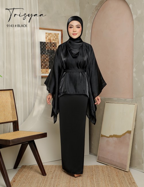 TRISYAA CAFTAN (BLACK) 9143