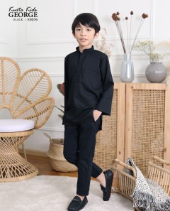 KIDS KURTA GEORGE (BLACK) K9076