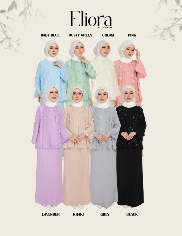 ELIORA KURUNG MODERN (LAVENDER) 831