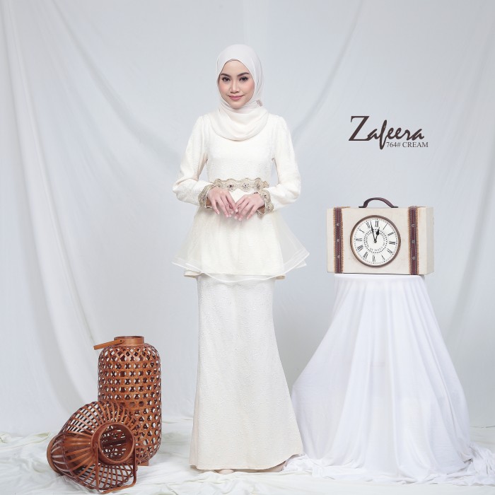 ZAFEERA KURUNG MODERN (CREAM) 764 / P764