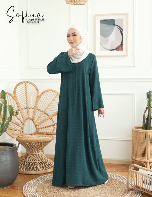 SOFINA JUBAH (EMERALD) 9098#