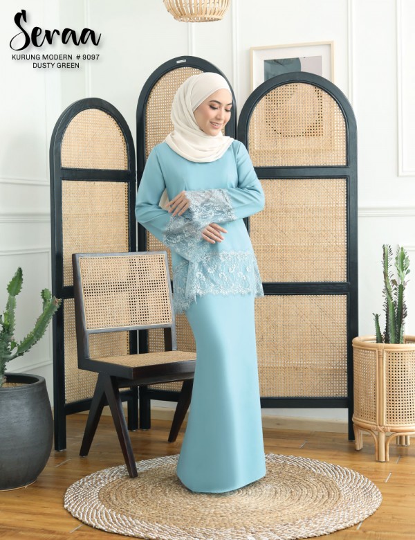 SERAA KURUNG MODERN (DUSTY GREEN) 9097#