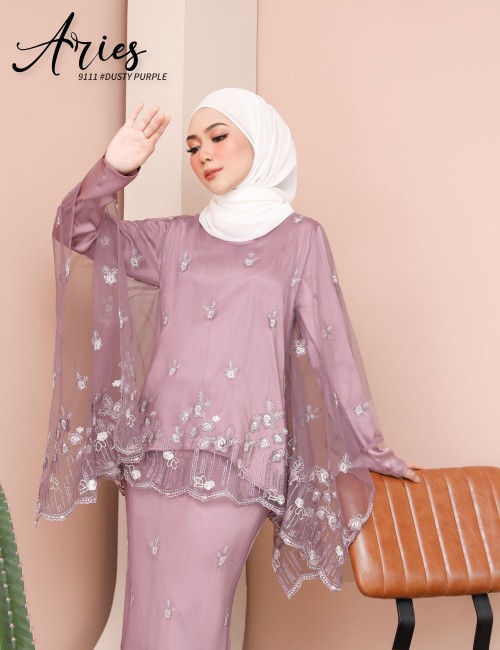 ARIES KURUNG MODERN (DUSTY PURPLE) 9111