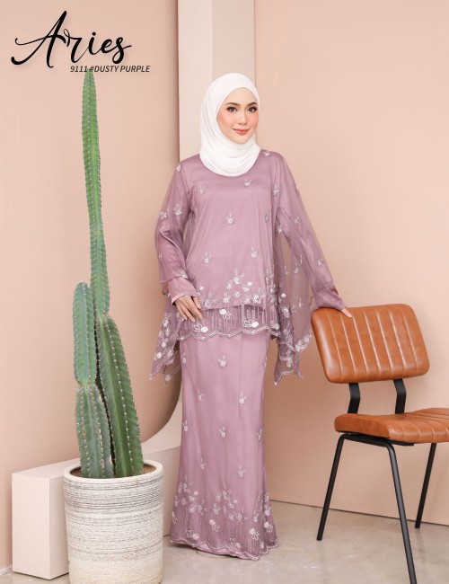 ARIES KURUNG MODERN (DUSTY PURPLE) 9111