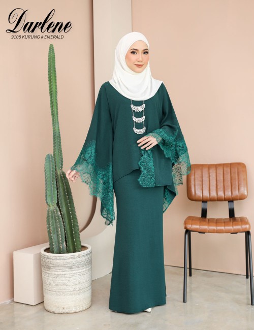 DARLENE KURUNG KAFTAN (EMERALD) 9108