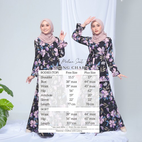 MALINA SUIT BLOUSE & SKIRT (K) 752 / P752