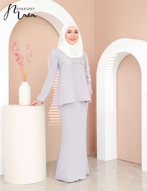 MAIA KURUNG MODERN (GREY)  9116