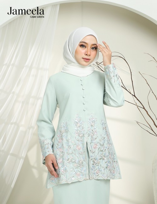 JAMEELA KURUNG MODERN (GREEN) 1268