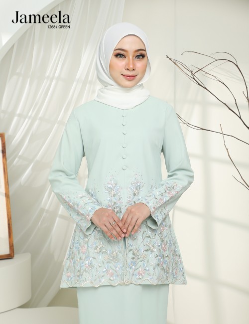 JAMEELA KURUNG MODERN (GREEN) 1268