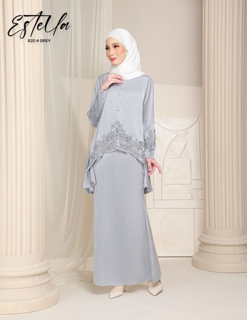 ESTELLA KURUNG MODERN (GREY) 820