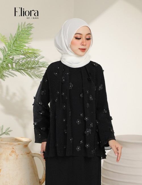 ELIORA KURUNG MODERN (BLACK) 831