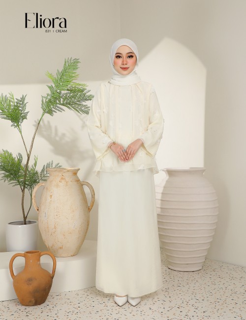 ELIORA KURUNG MODERN (CREAM) 831