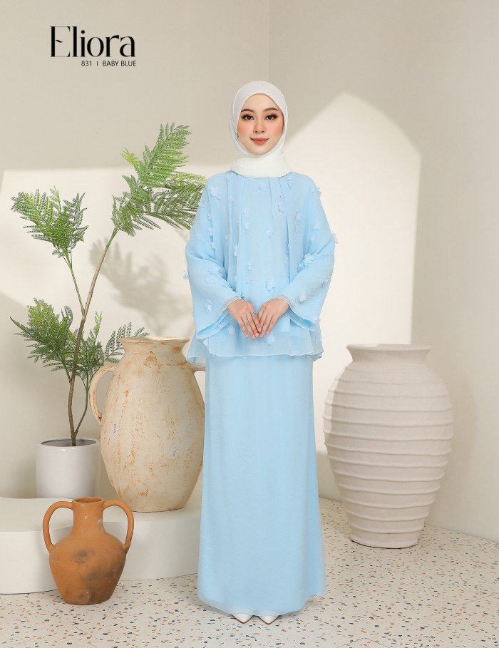 ELIORA KURUNG MODERN (BABY BLUE) 831