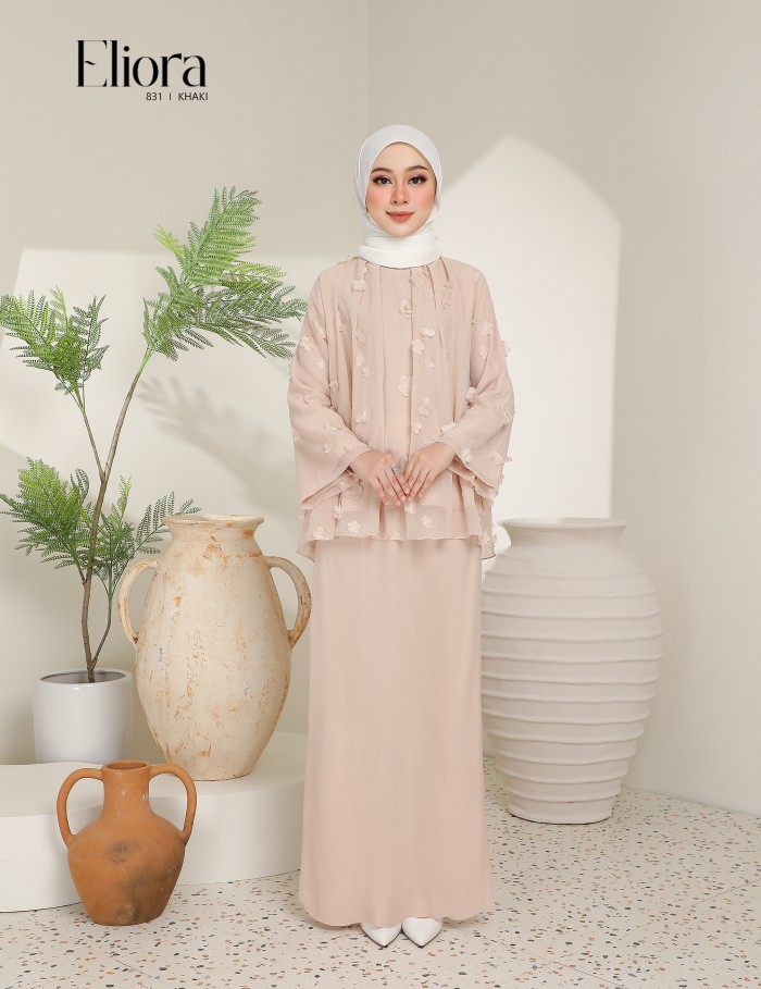 ELIORA KURUNG MODERN (KHAKI) 831