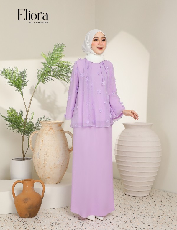 ELIORA KURUNG MODERN (LAVENDER) 831