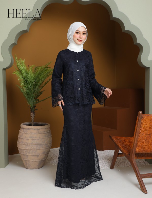 HEELA KURUNG MODERN (NAVY BLUE) 824