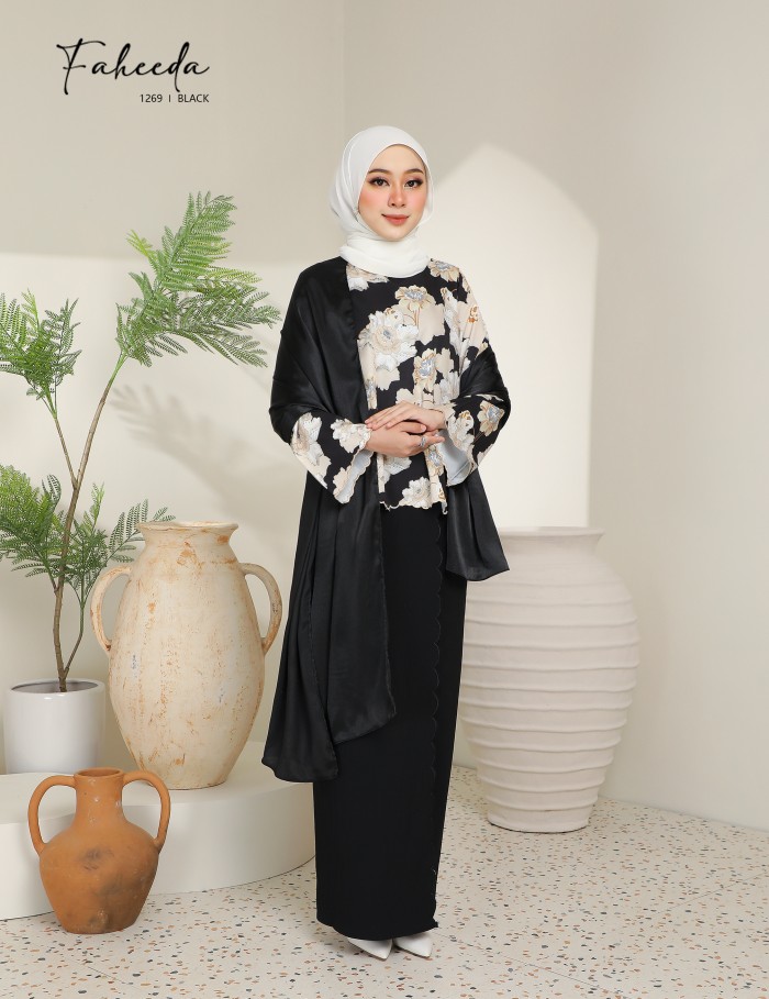 FAHEEDA KURUNG MODERN (BLACK) 1269