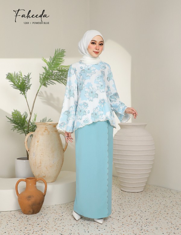 FAHEEDA KURUNG MODERN (POWDER BLUE) 1269