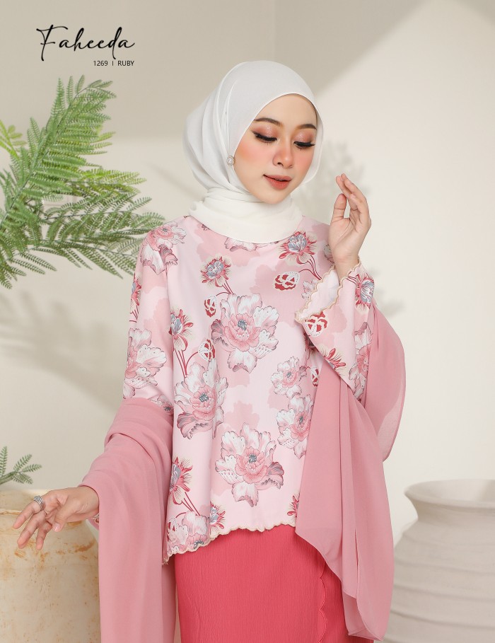 FAHEEDA KURUNG MODERN (RUBY) 1269