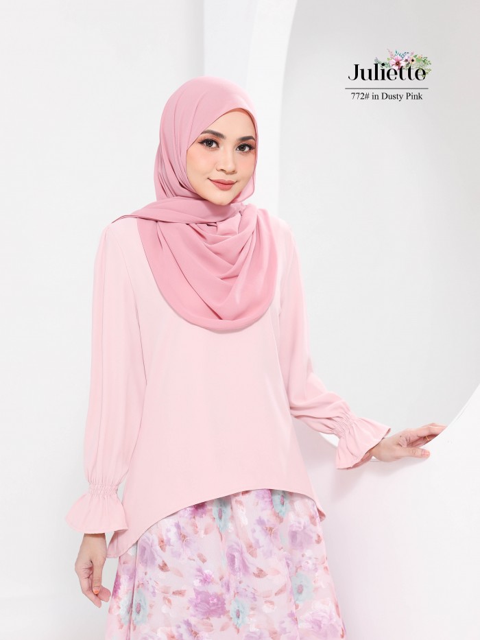 JULIETTE BLOUSE & SKIRT SET (DUSTY PINK) 772 / P772