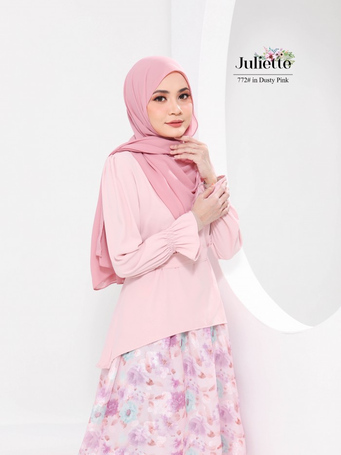 JULIETTE BLOUSE & SKIRT SET (DUSTY PINK) 772 / P772